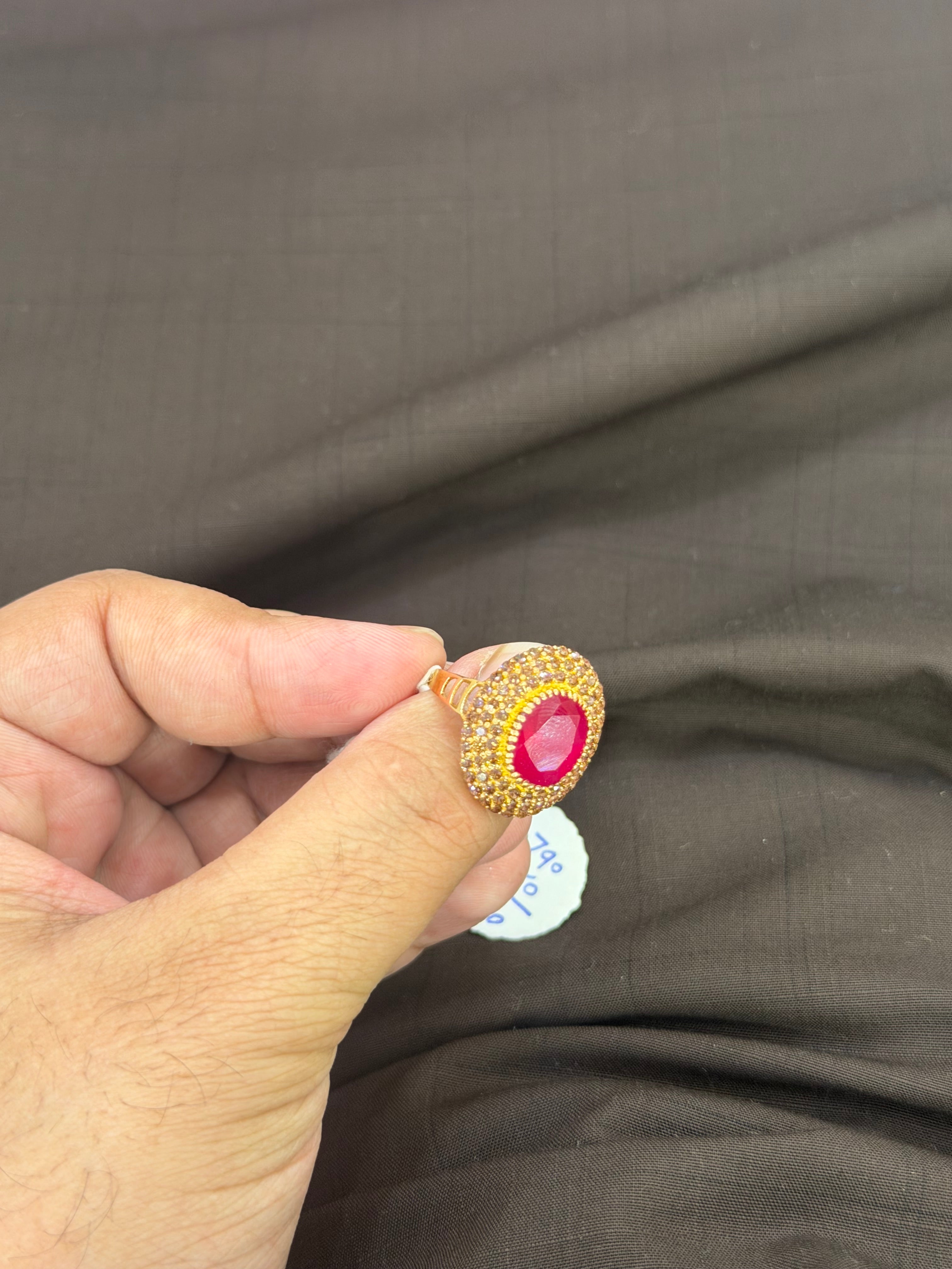 Classic red stone Ring – A Symbol of Forever