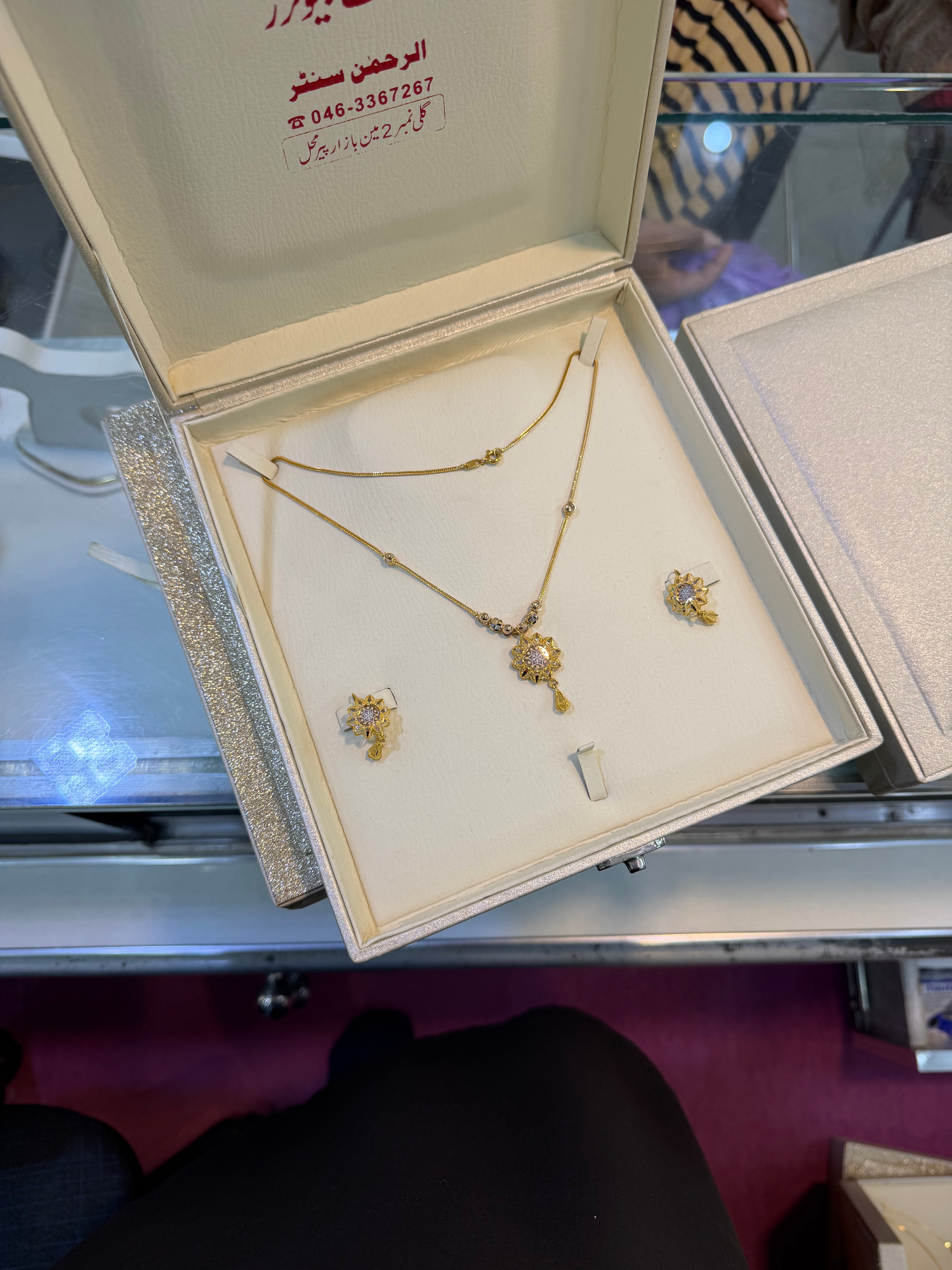 Wedding Wear Gold Mala Set