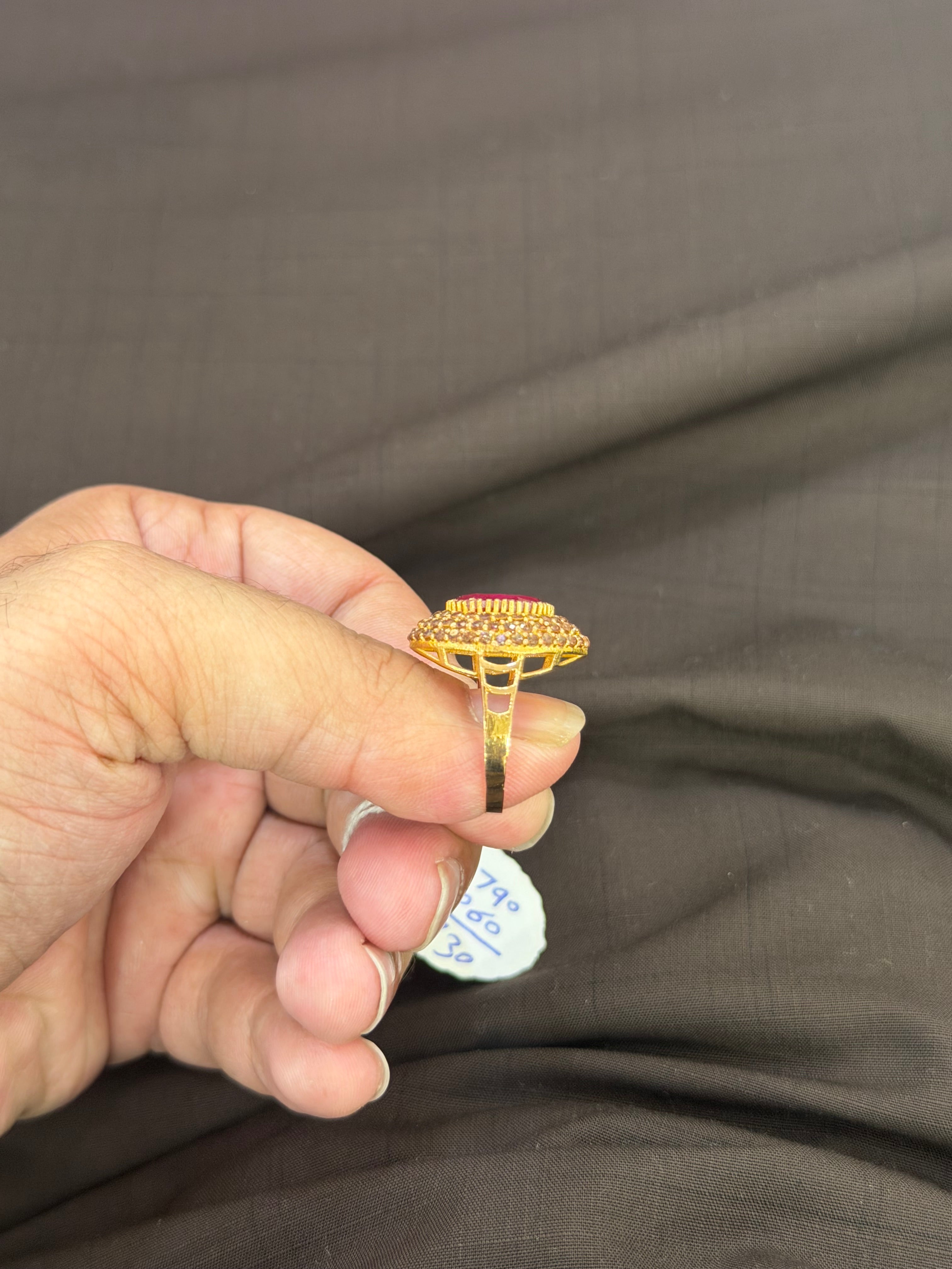 Classic red stone Ring – A Symbol of Forever