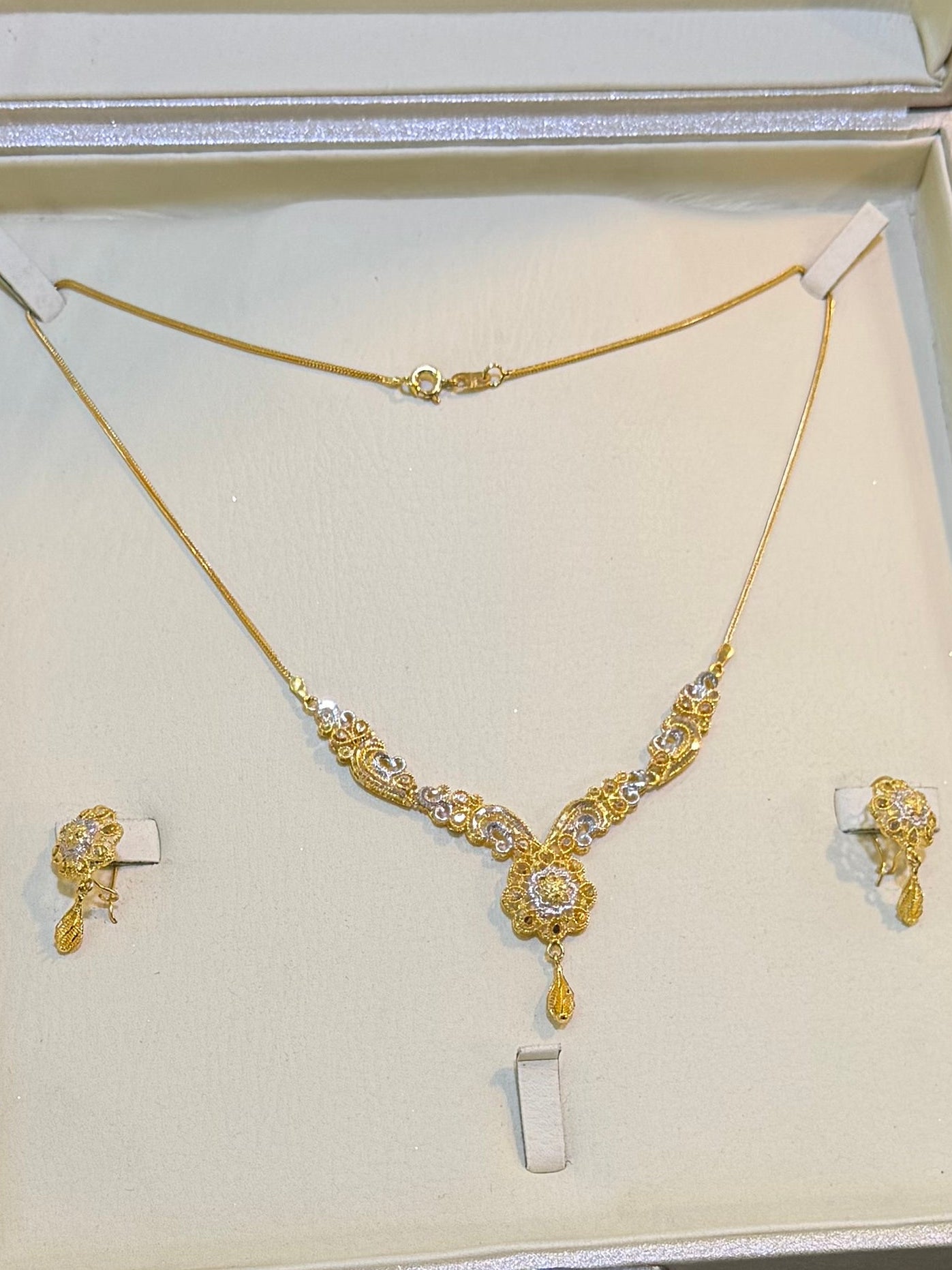 Luxury Gold Mala Necklace Set