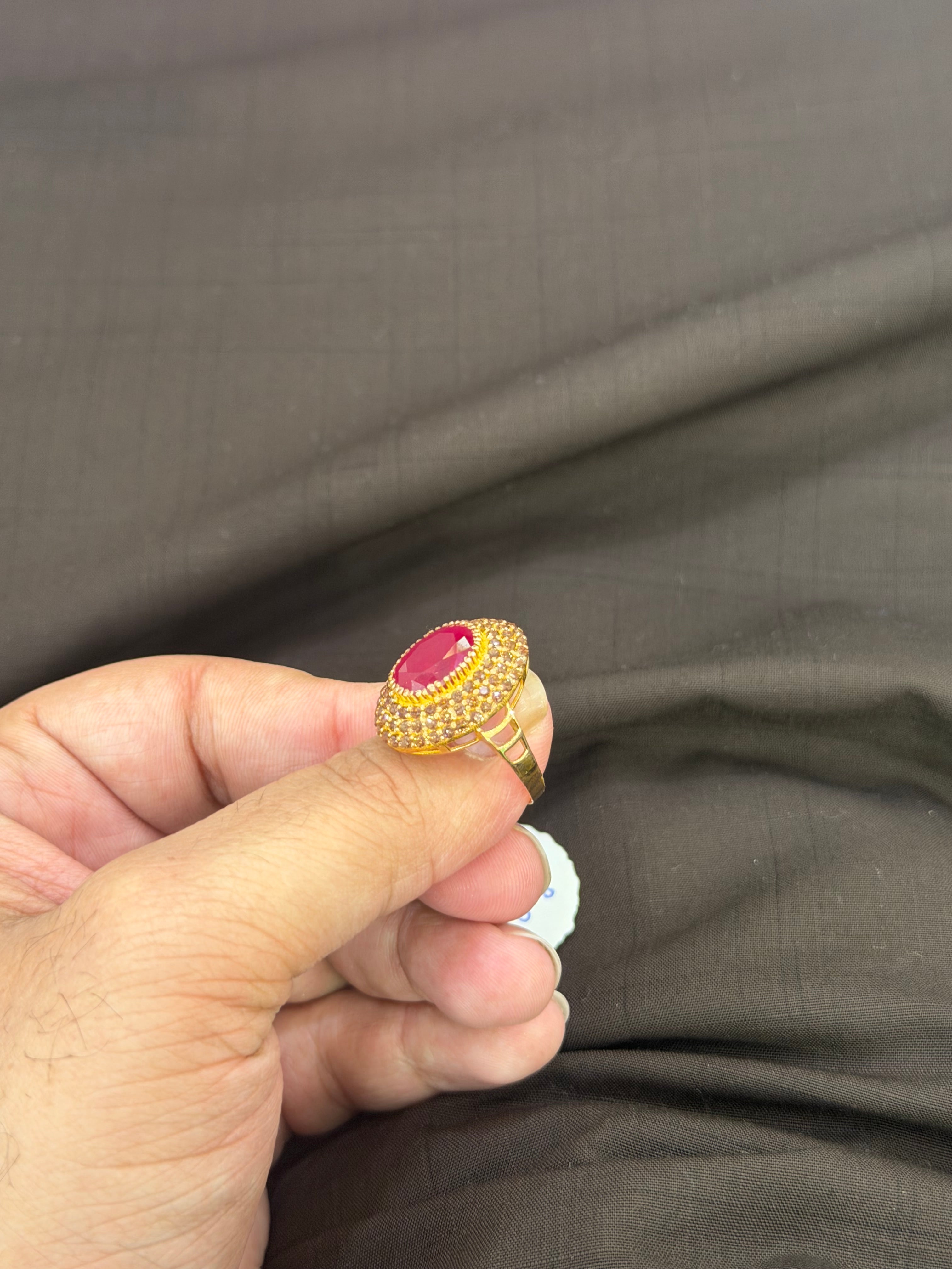 Classic red stone Ring – A Symbol of Forever