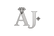 create a logo of AJ with diamond 